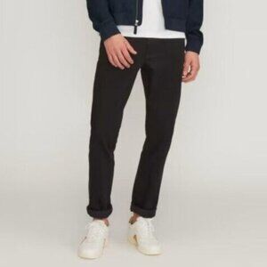 Everlane Men The Slim Fit 4 Way Stretch Organic Cotton Jean Uniform Black 33x34